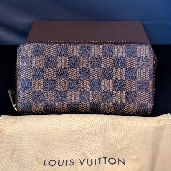Louis Vuitton Damier Ebene Zippy Long Wallet